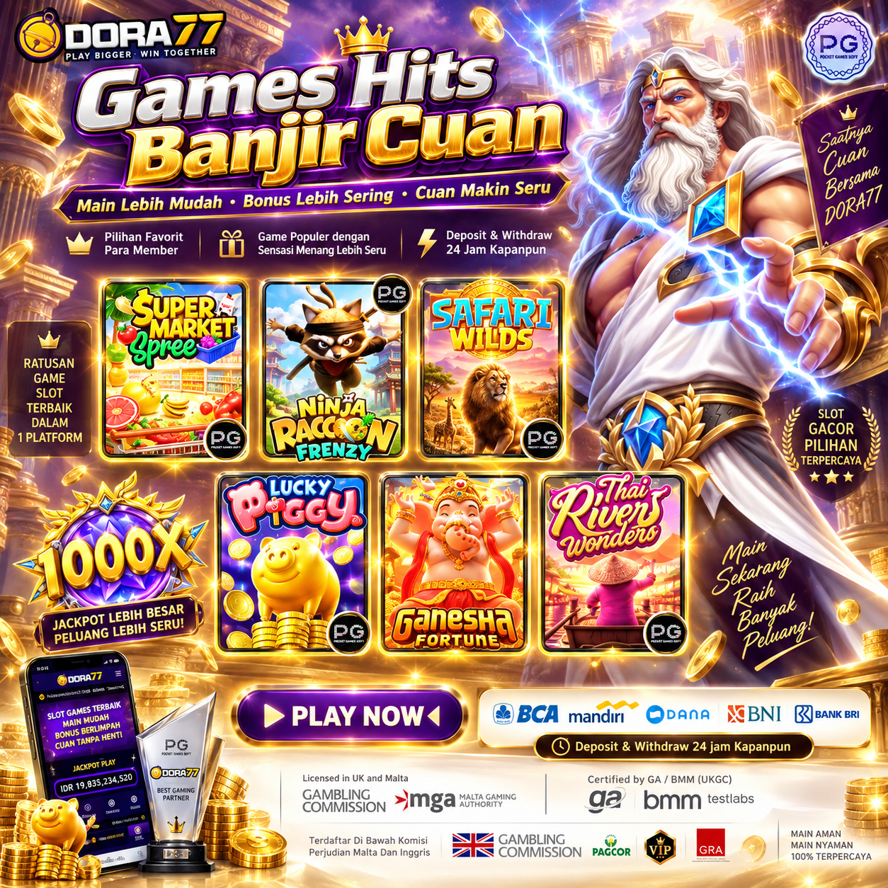 DORA77 | Link Situs Toto 4D Online & Bandar Slot Gacor Mudah Maxwin Siang Ini
